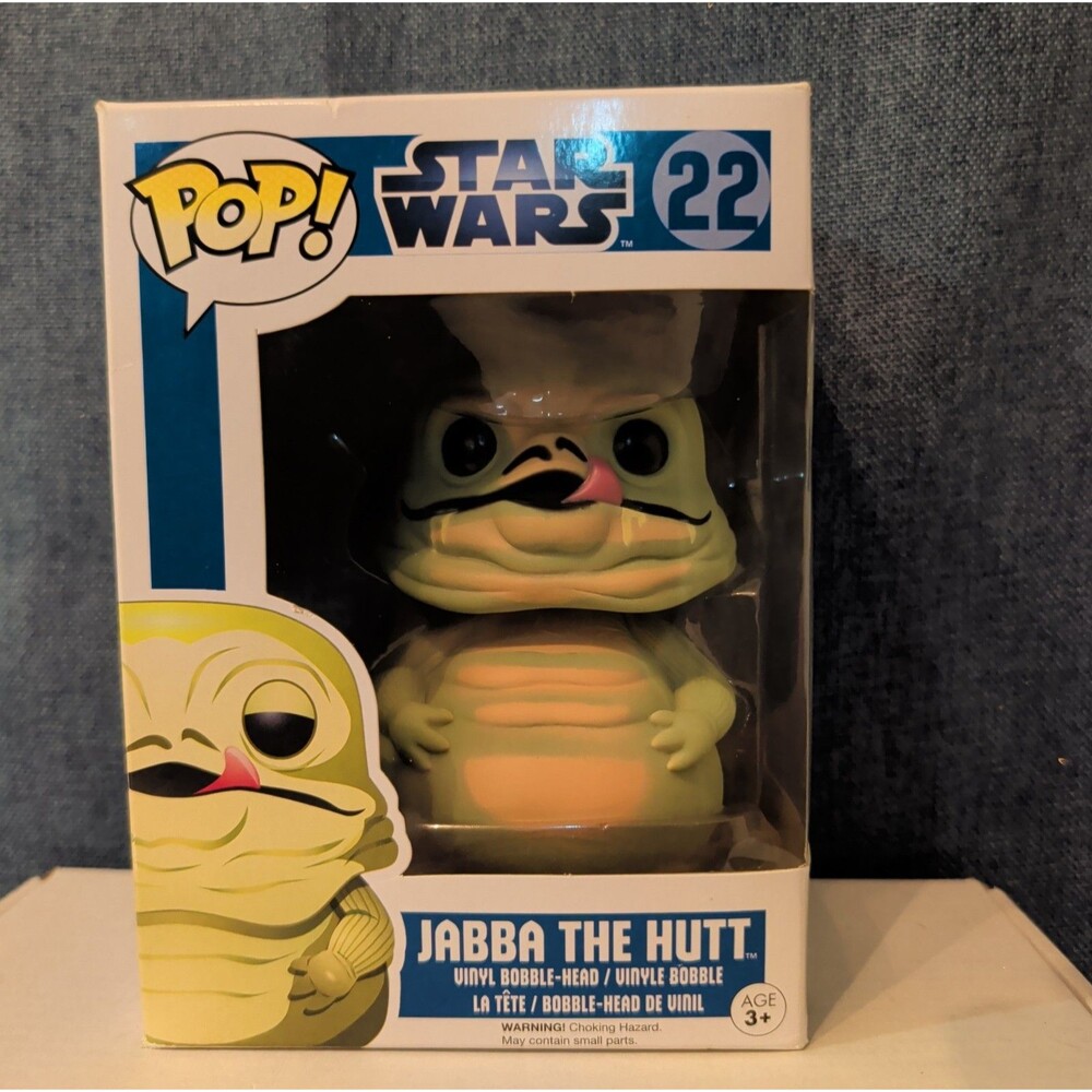 Funko POP Star Wars Jabba The Hutt 22 Blue Box Vaulted in Box with Protector